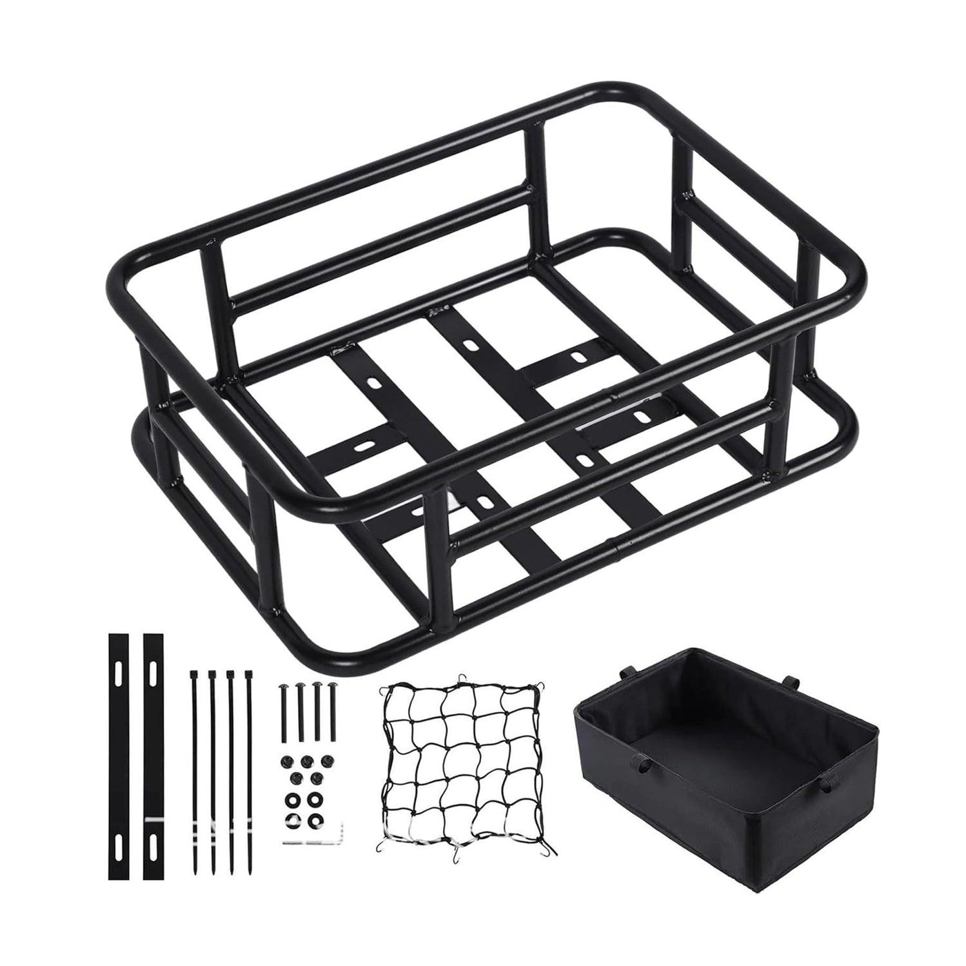 Vanpowers Bike Rear Cargo Rack Basket For Cargo E-Bikes