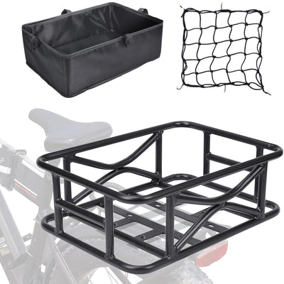 Vanpowers Bike Rear Cargo Rack Basket For Cargo E-Bikes