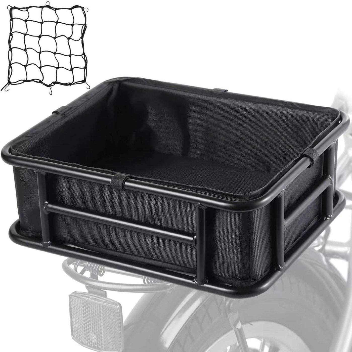 Vanpowers Bike Rear Cargo Rack Basket For Cargo E-Bikes