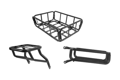 Cyrusher Glider Commuter Kit — extension rack, rear cargo basket, utility front tray