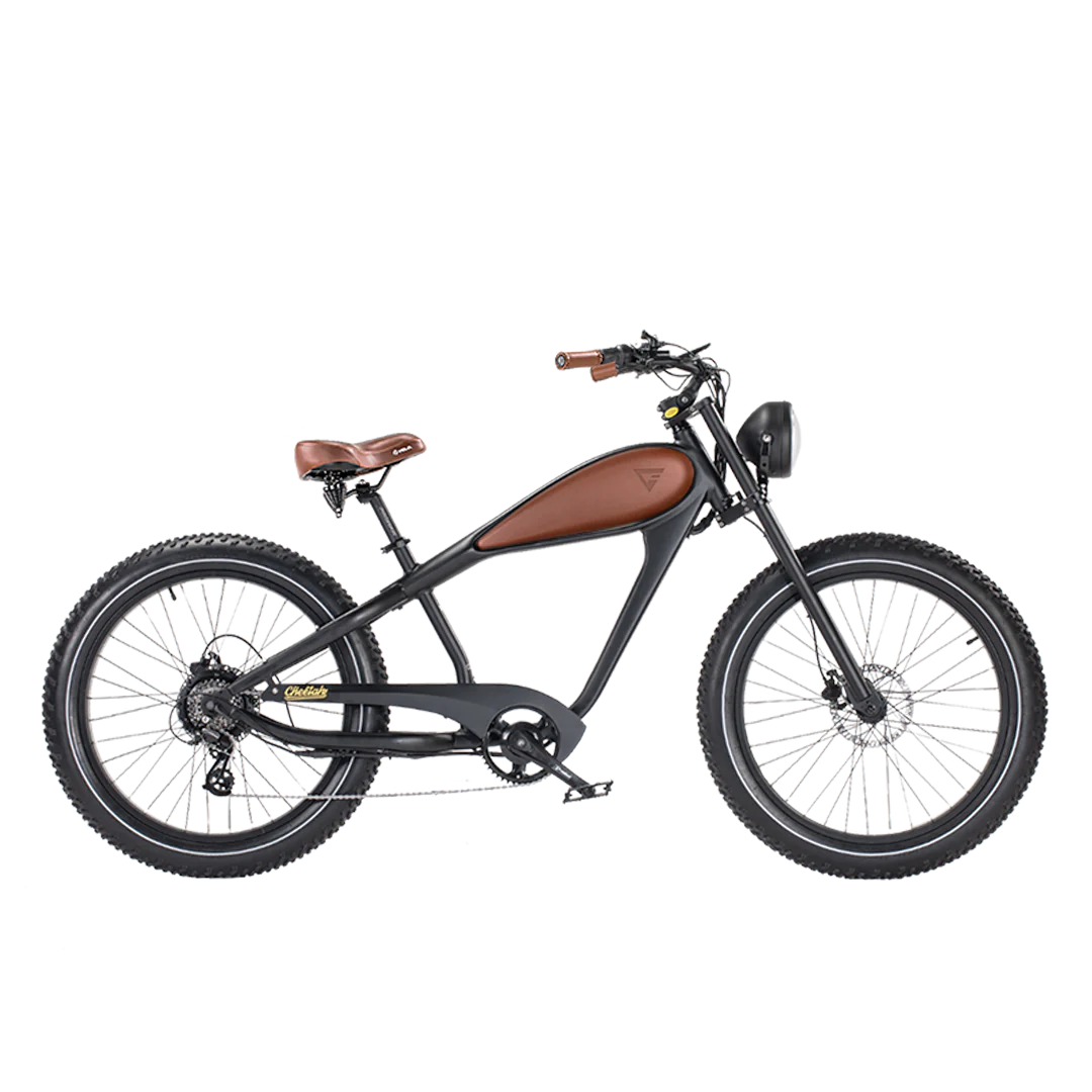 ReviBikes Cheetah Plus BAFANG 750W Motor Café Racer Electric Cruiser Bike