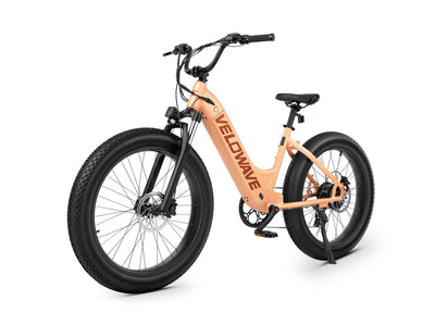 Velowave Rover 750W Step-Thru Fat Tire Electric Bike
