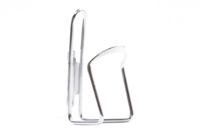 State Bicycle Co. water bottle cage in polished silver