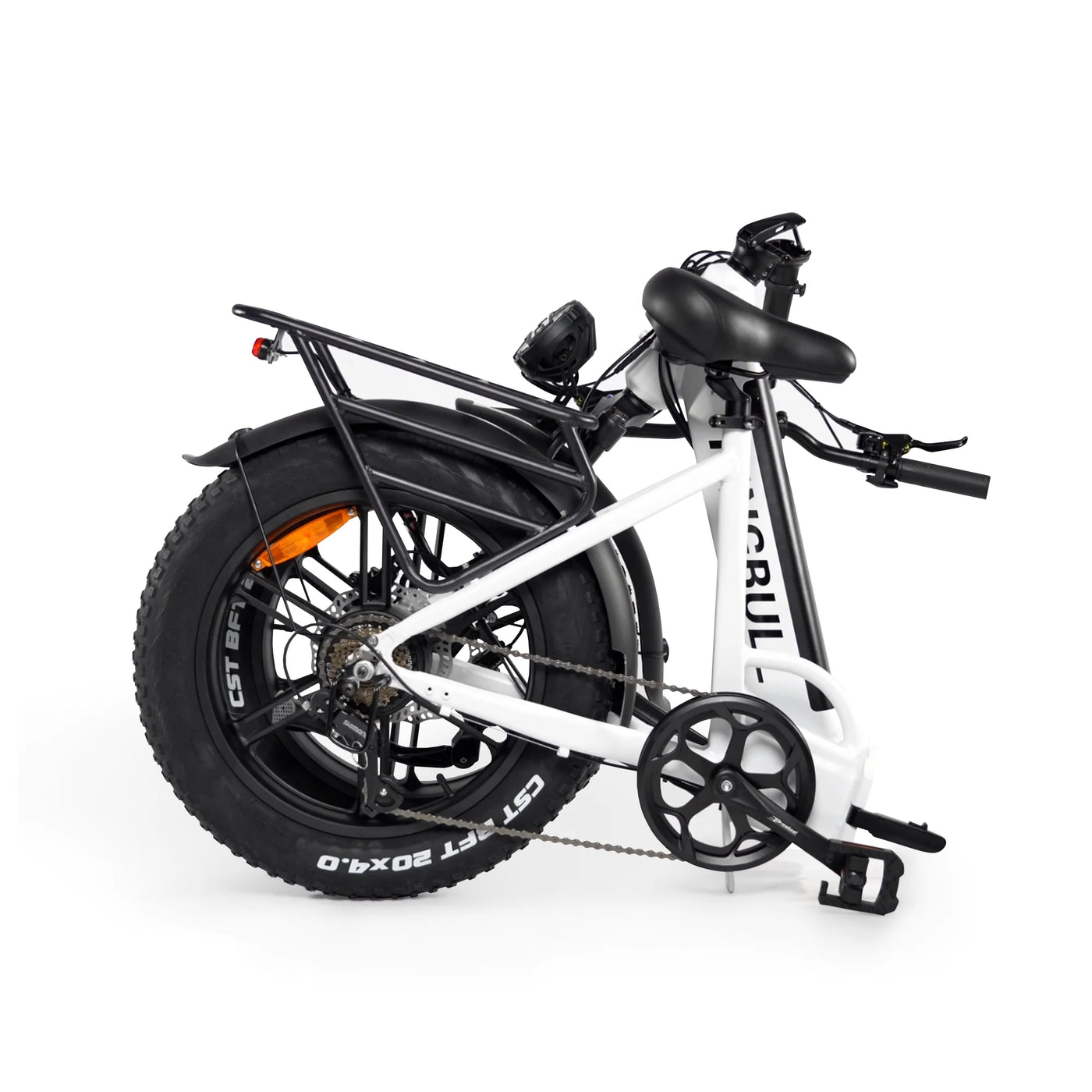 Kingbull_Literider_White_Folding_Electric_Bike_Folding diagram