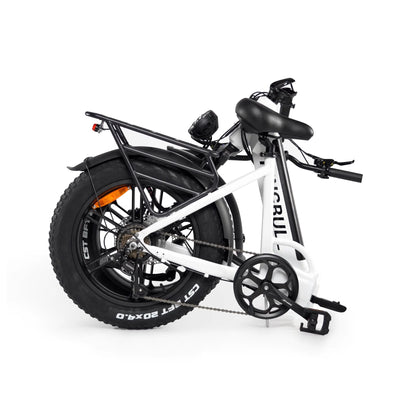 Kingbull_Literider_White_Folding_Electric_Bike_Folding diagram