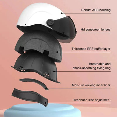 Vanpowers Integrated Goggles Cycling Helmet
