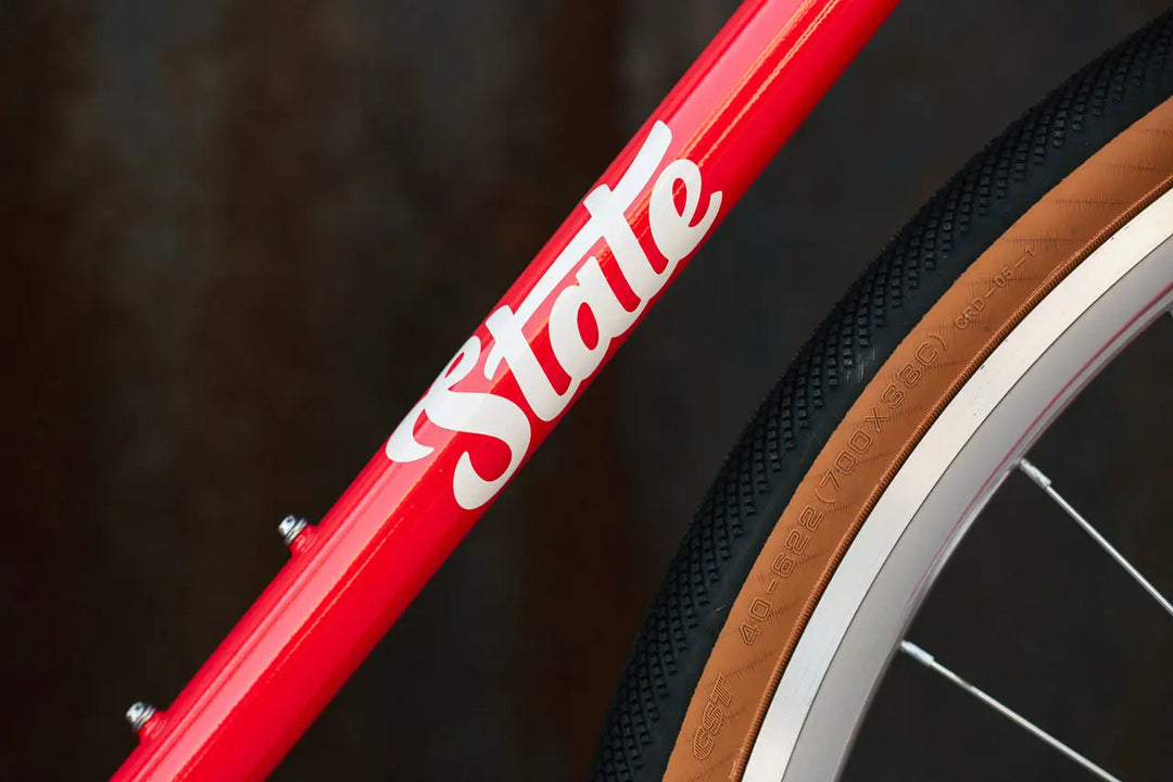 4130 Tropical Red – Fixed Gear Single-Speed Steel Bike – Belcopia