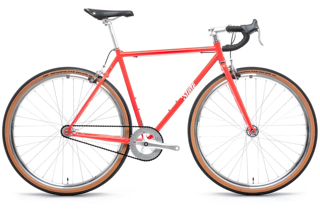 Fixed Gear Bike 4130 Bike Frame 4130 Tropical Red – (Fixed Gear