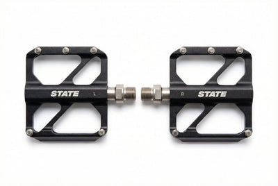 State Bicycle Co. CNC Alloy Compact Trail Pedals in black