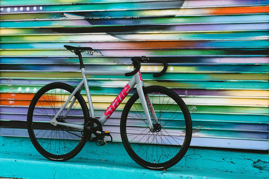6061 Black Label v3 Fixed Gear Bike – Grey & Fuchsia | State