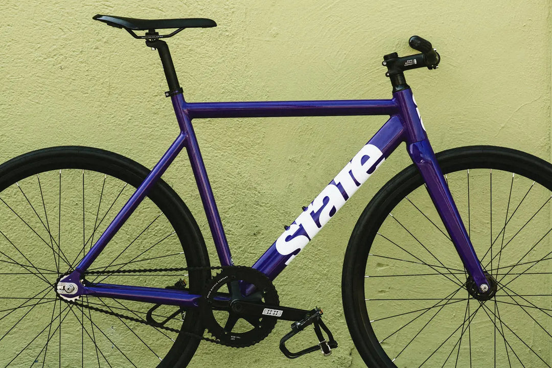 6061 Black Label v3 Fixed Gear Bike – Purple & White | State
