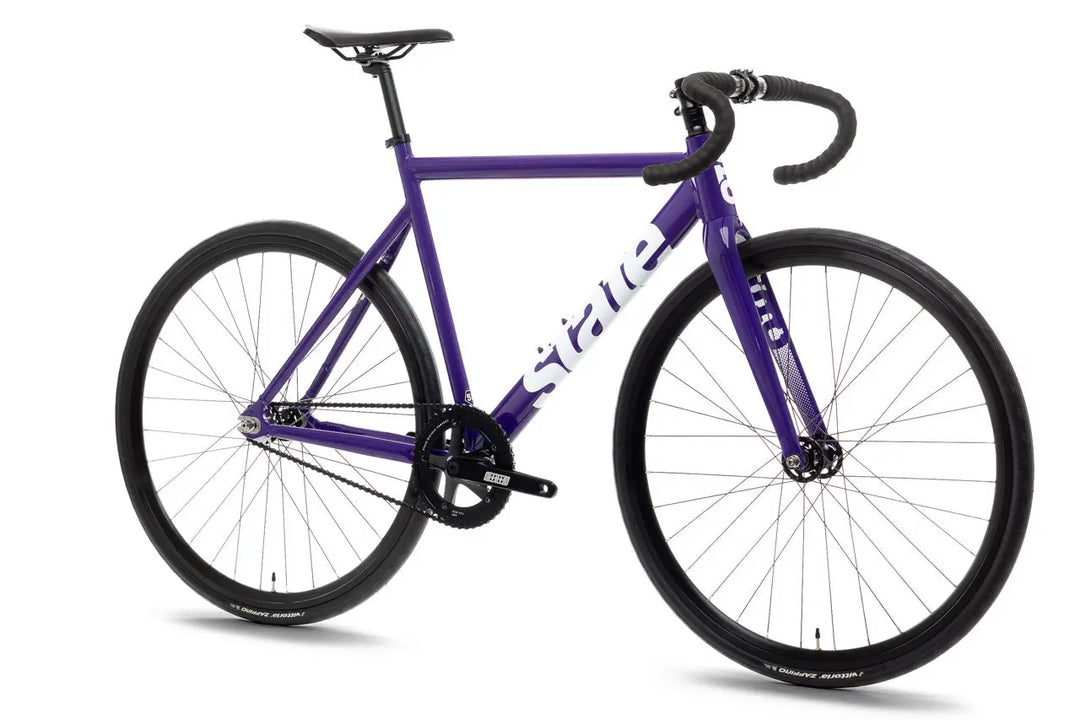 6061 Black Label v3 Fixed Gear Bike – Purple & White | State
