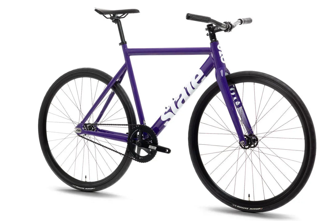 6061 Black Label v3 Fixed Gear Bike – Purple & White | State