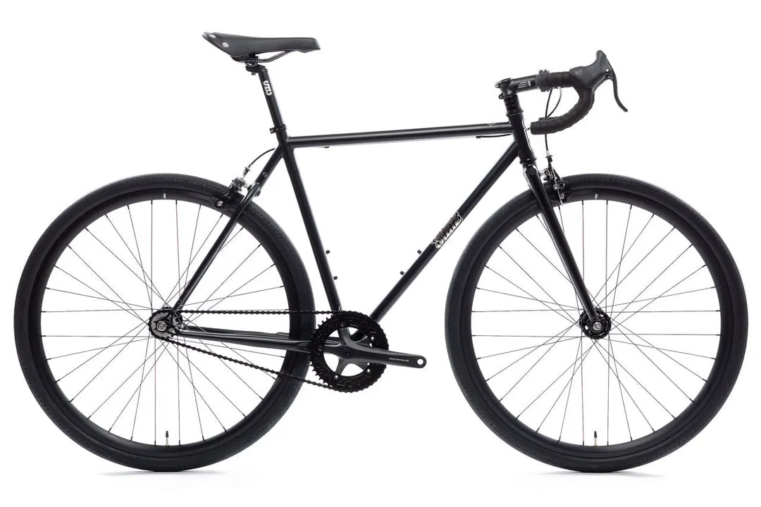 State 4130 – Matte Black / Mirror | Fixed Gear / Single-Speed Bike