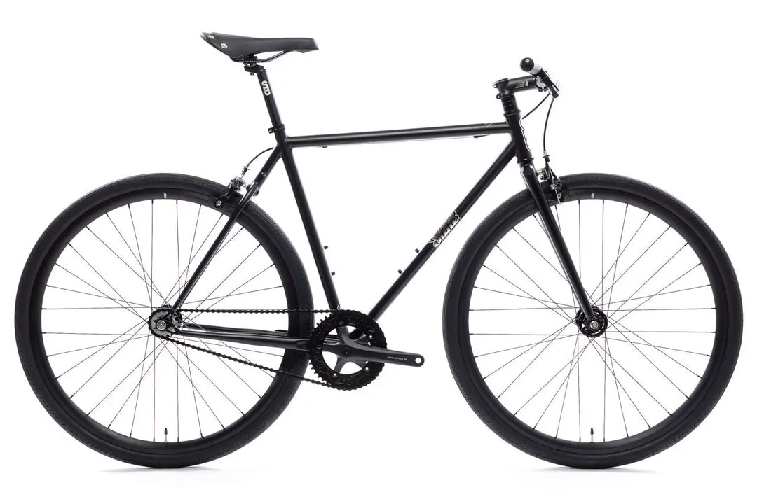 State 4130 – Matte Black / Mirror | Fixed Gear / Single-Speed Bike