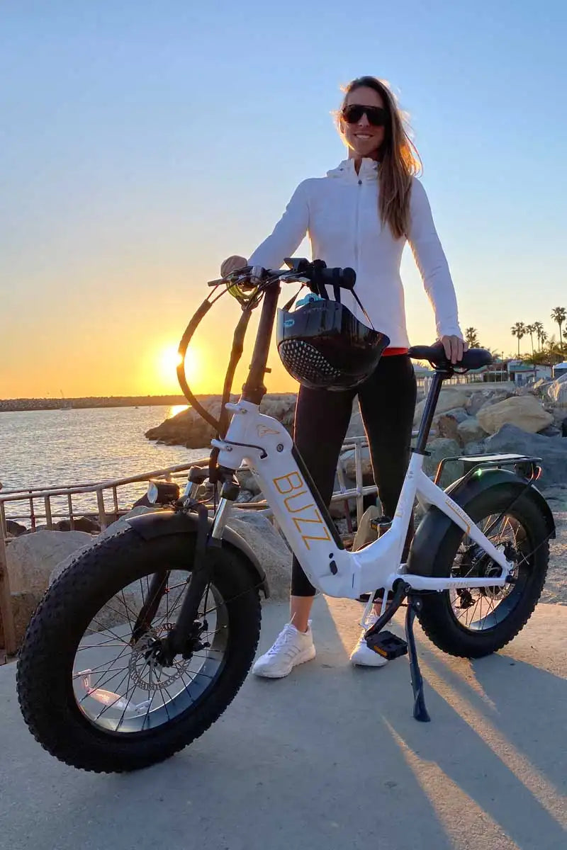 BUZZ CENTRIS FOLDING e-BIKE WHITE 