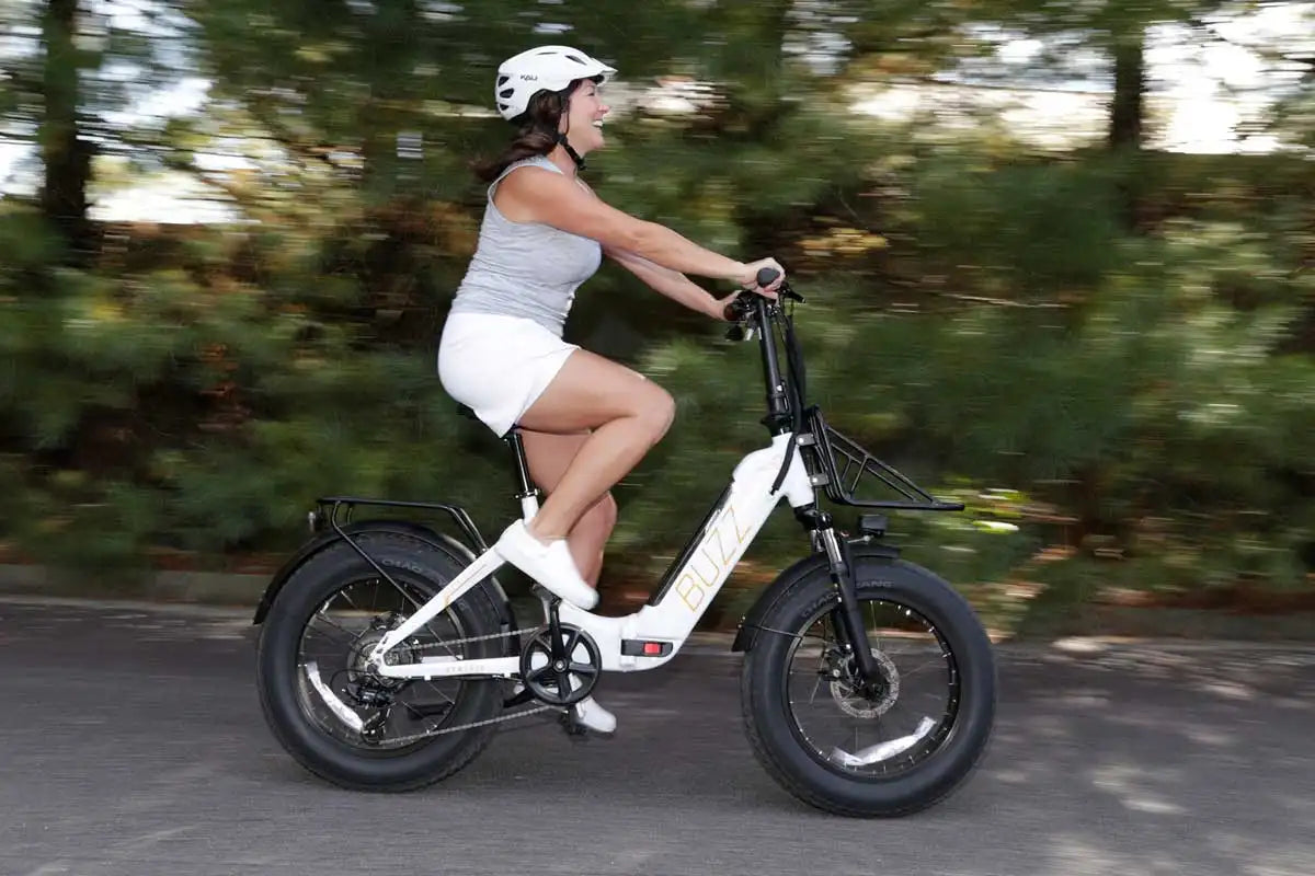 BUZZ CENTRIS FOLDING e-BIKE WHITE 