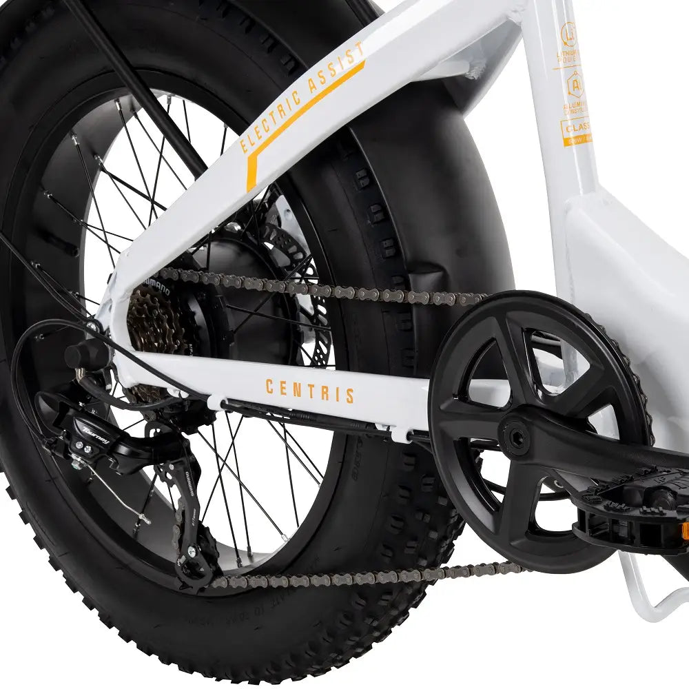 BUZZ CENTRIS FOLDING e-BIKE WHITE 