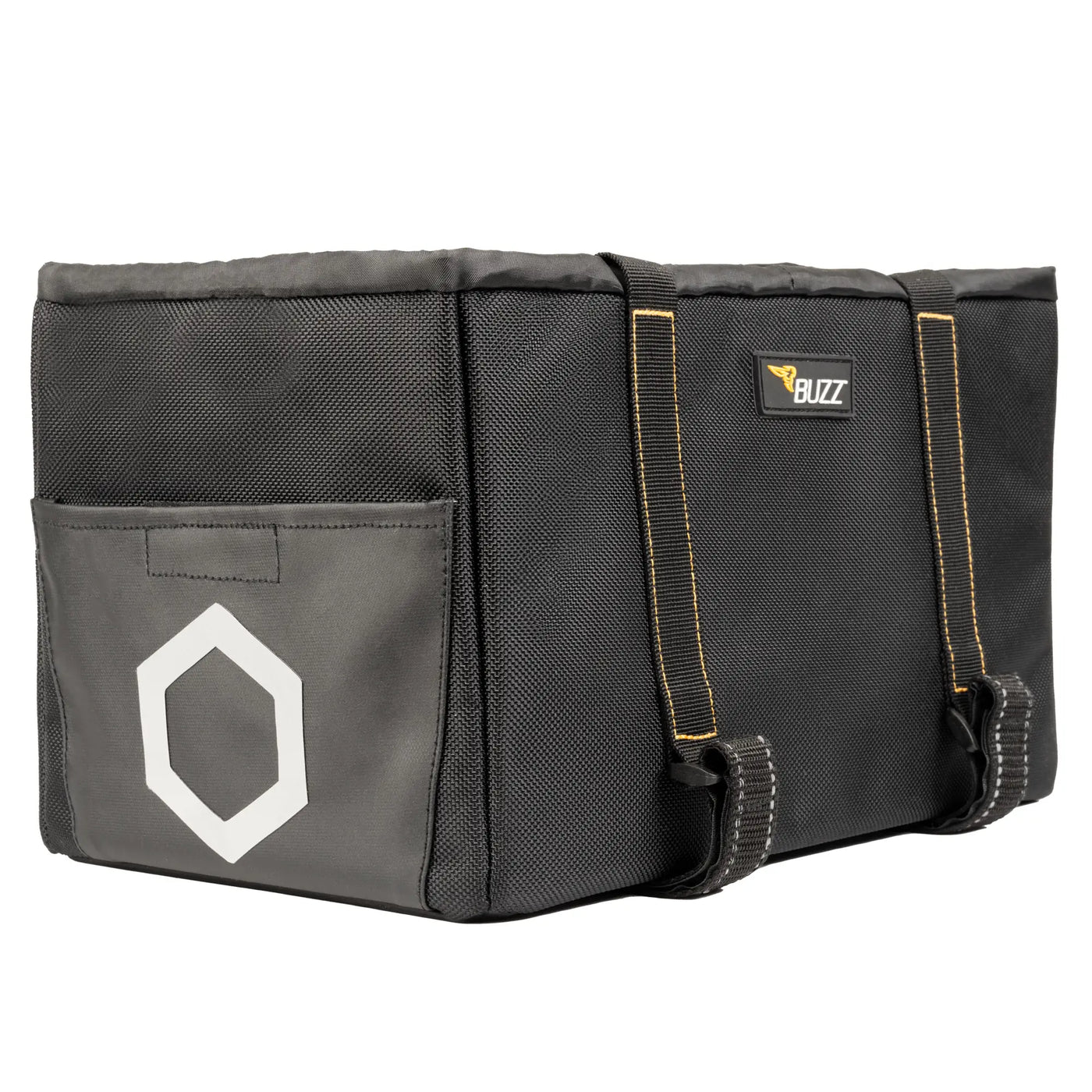 BUZZ E-BIKE FRONT/REAR RACK BIN WITH WATERPROOF COVER