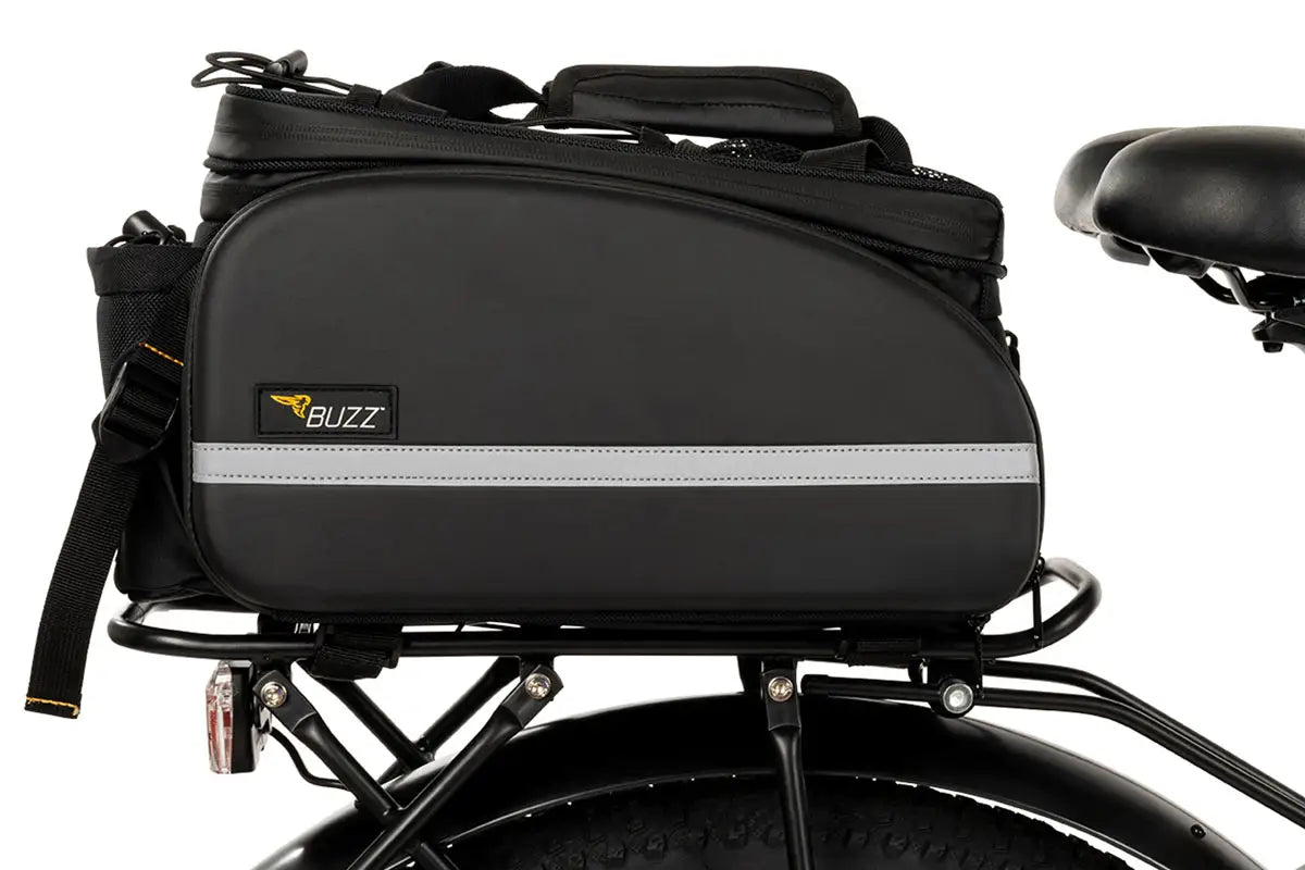 Buzz Rear Rack E-Bike Bag with Dual-Sided Pannier – Belcopia Bikes