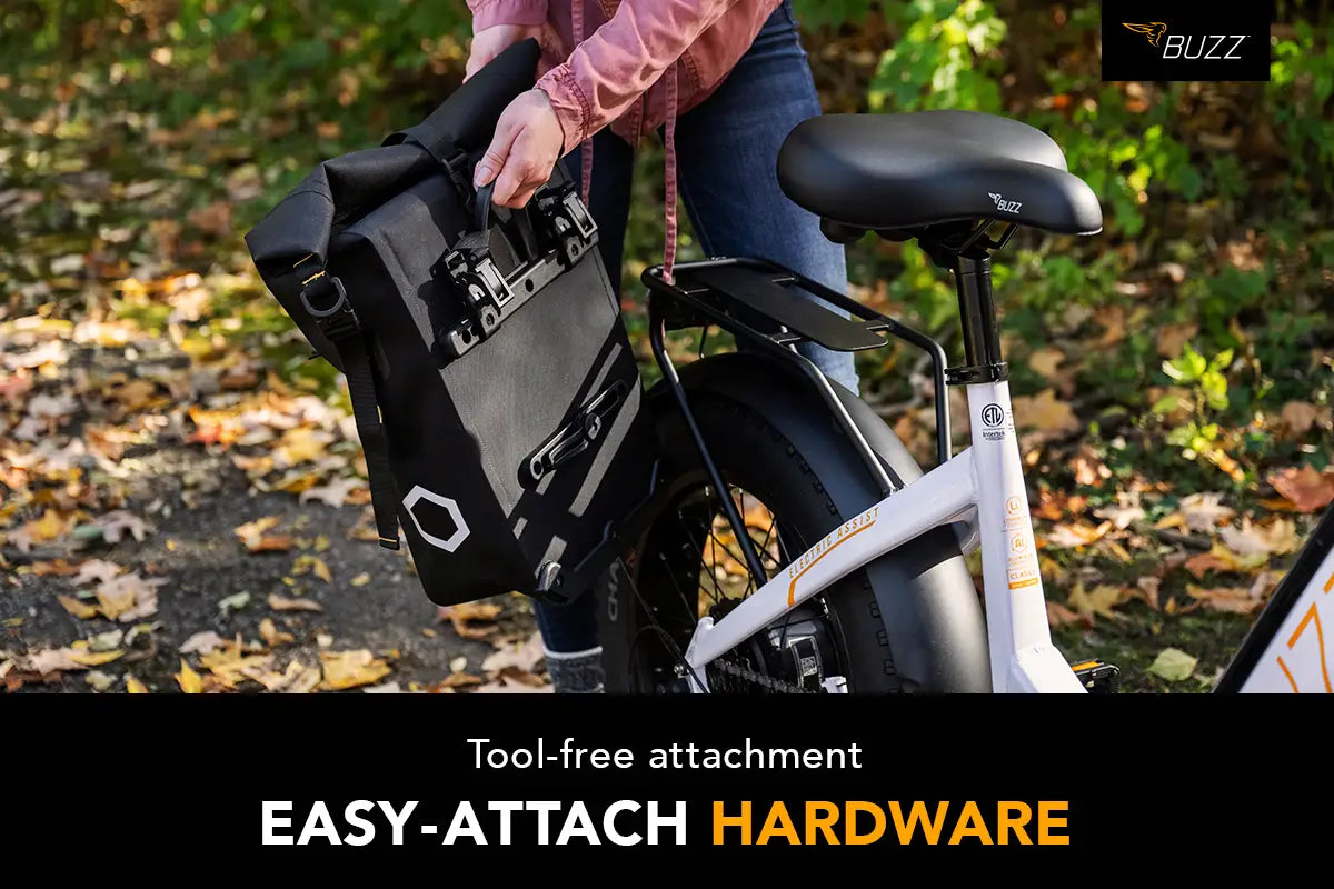 Buzz Rear Rack E-Bike Pannier Bag – Belcopia Bikes