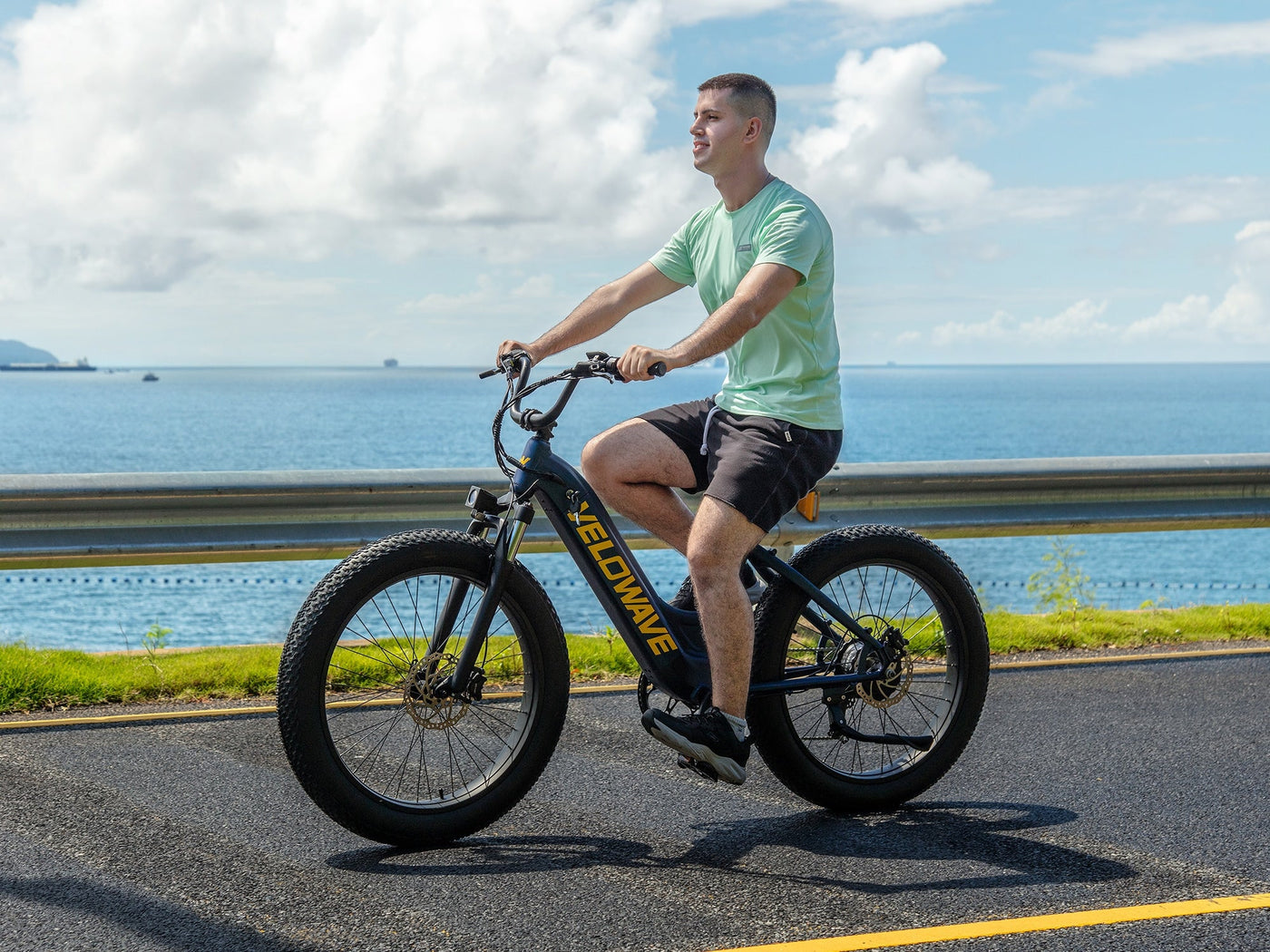 Velowave Rover 750W Step-Thru Fat Tire Electric Bike