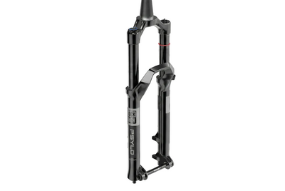 RockShox Psylo Silver RC suspension fork 130mm travel 35mm stanchions — 3/4 view showing PSYLO and ROCK SHOX branding with Maxle thru-axle