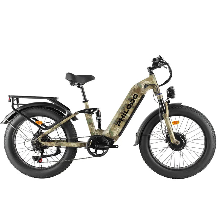 falcon gravel bike PHILODO FALCON 60V Step-Thru Dual MotorElectric Bike Full Suspension
