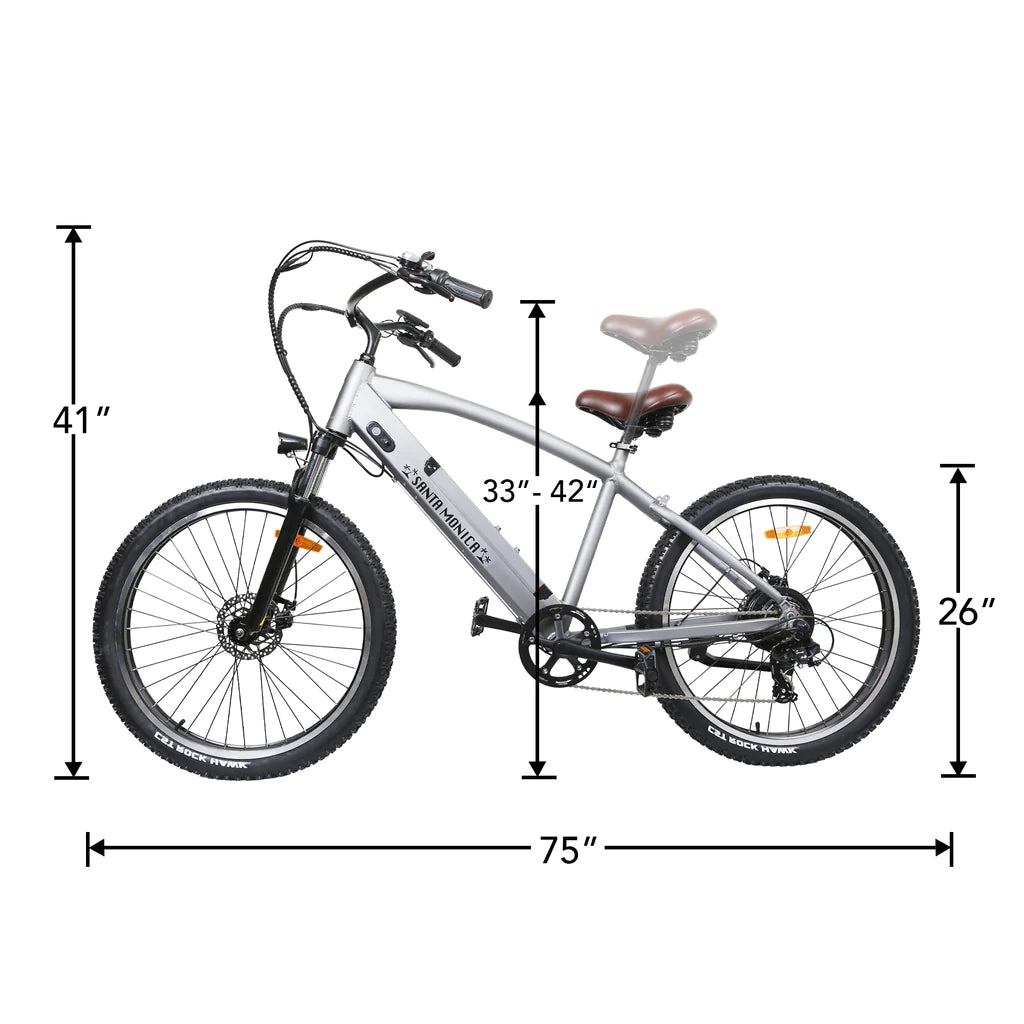 NAKTO BIKES Electric Fat Tire Bike - Santa Monica