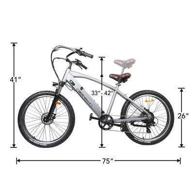 NAKTO BIKES Electric Fat Tire Bike - Santa Monica