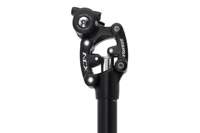 Cyrusher suspension seat post for the Zenith and Aura, close up
