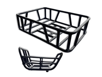 Velowave front and rear aluminum baskets set for Prado S commuter e-bike