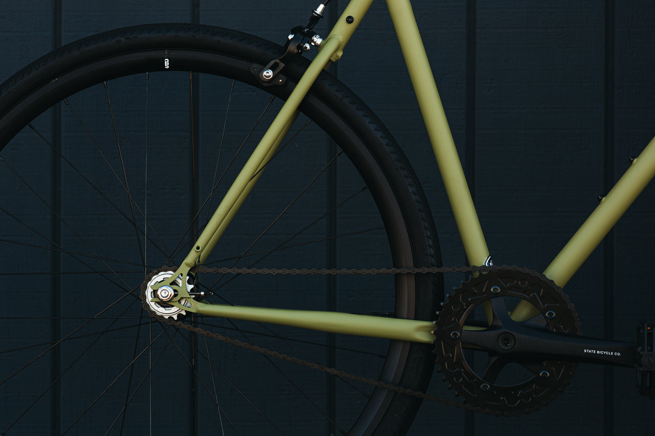 STATE BICYCLE CO. 4130 - Matte Olive (Fixed Gear / Single-Speed)
