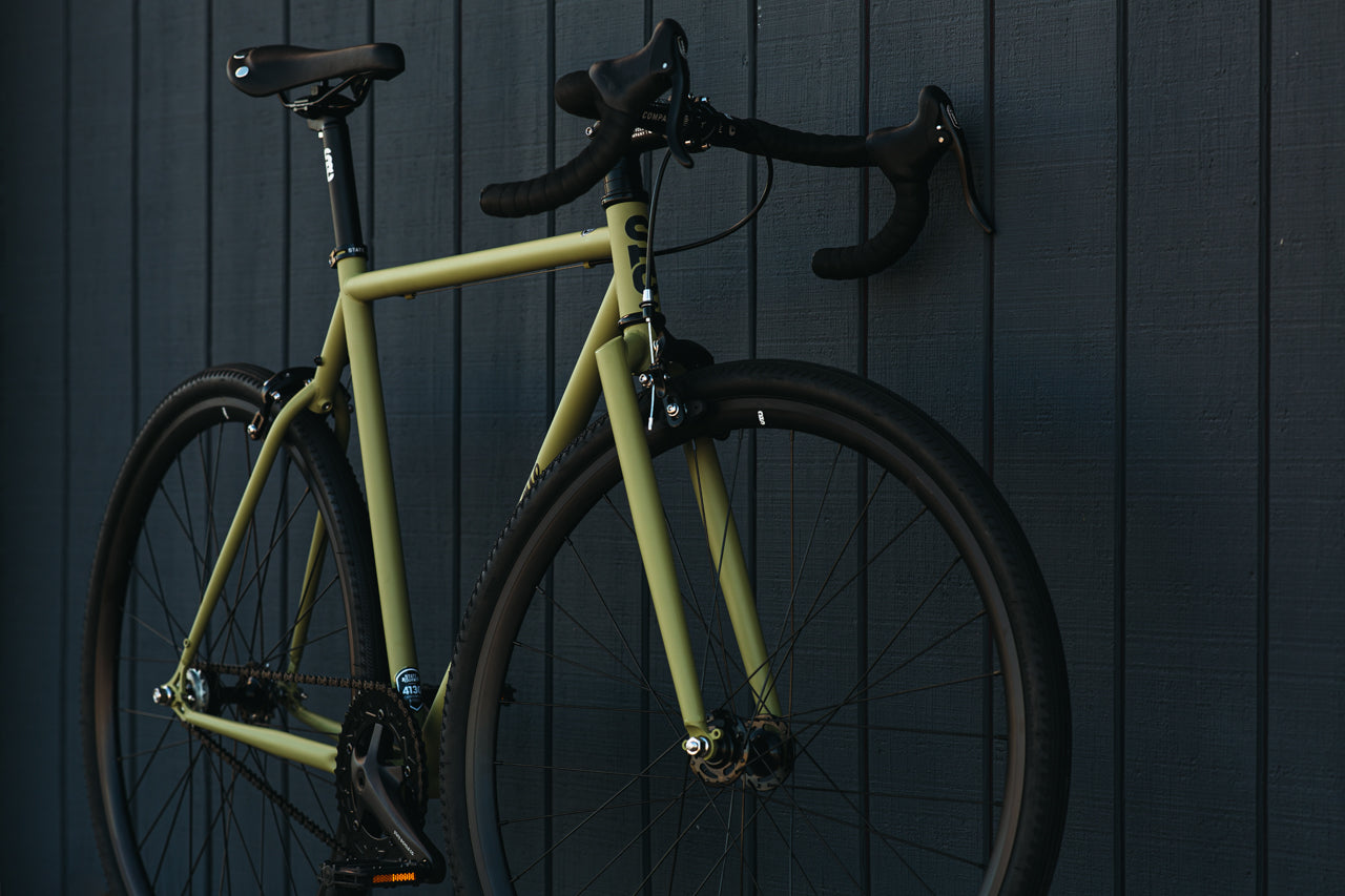 STATE BICYCLE CO. 4130 - Matte Olive (Fixed Gear / Single-Speed)