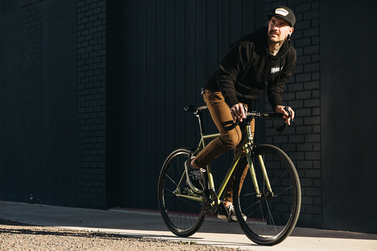 STATE BICYCLE CO. 4130 - Matte Olive (Fixed Gear / Single-Speed)