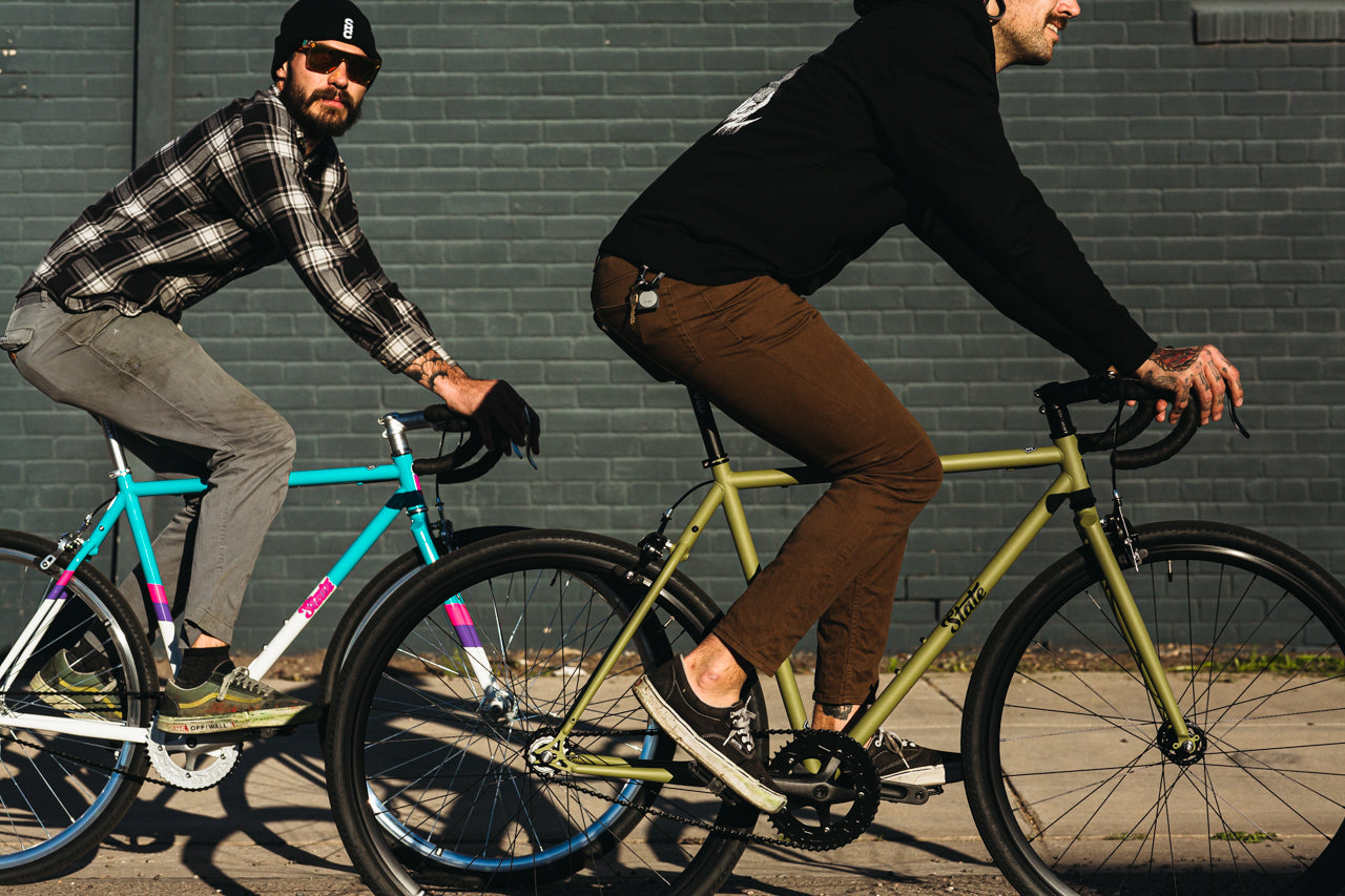 STATE BICYCLE CO. 4130 - Matte Olive (Fixed Gear / Single-Speed)