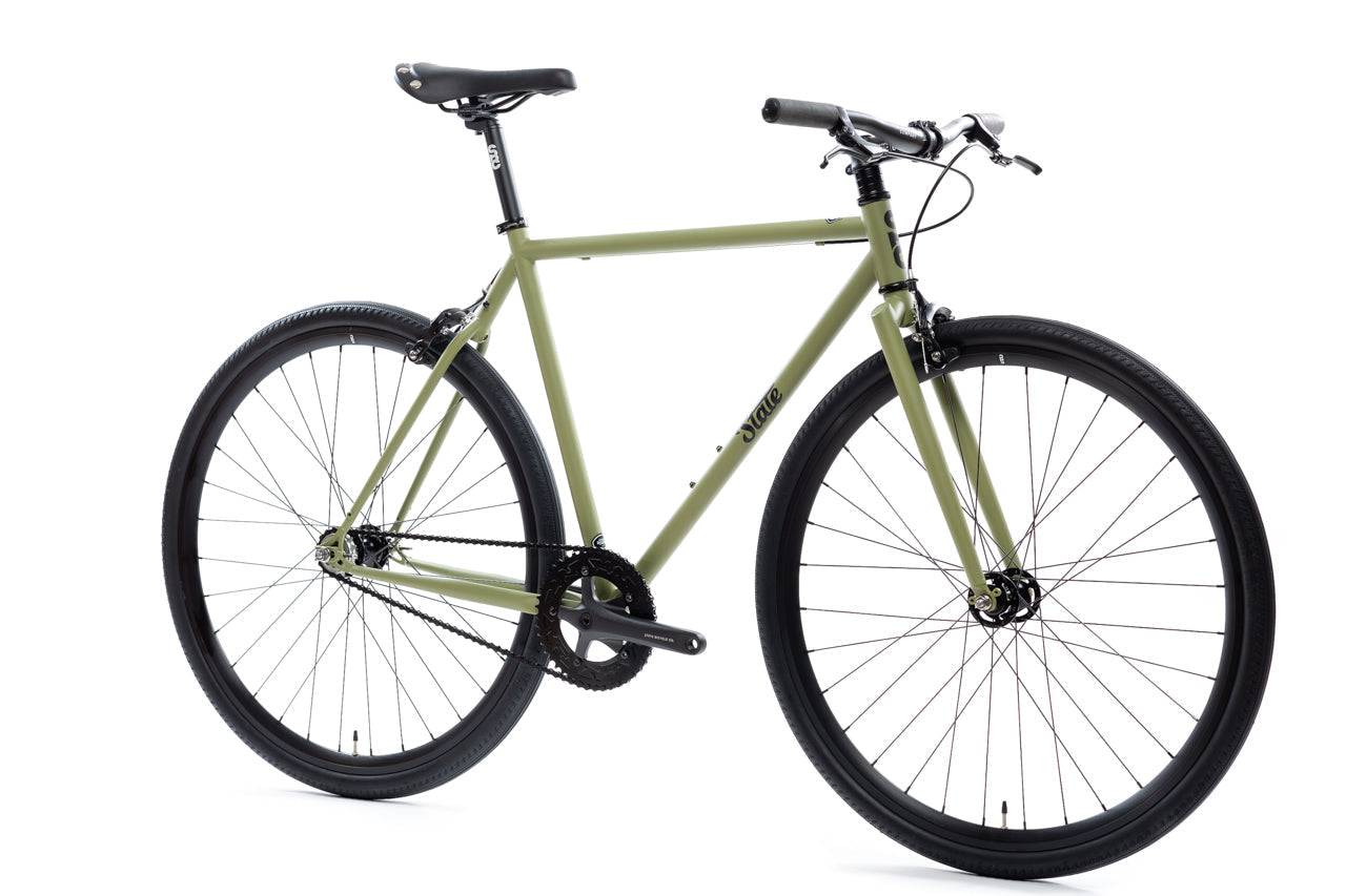 STATE BICYCLE CO. 4130 Matte Olive Fixed Gear Single Speed
