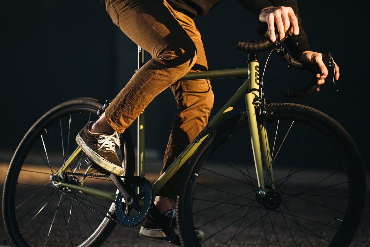 STATE BICYCLE CO. 4130 - Matte Olive (Fixed Gear / Single-Speed)