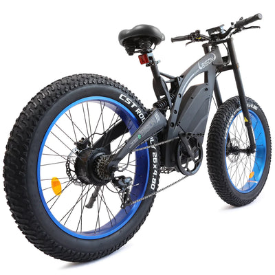 ECOTRIC 48v 17.6AH 1000W Big Fat Tire Ebike Bison-Matte Black