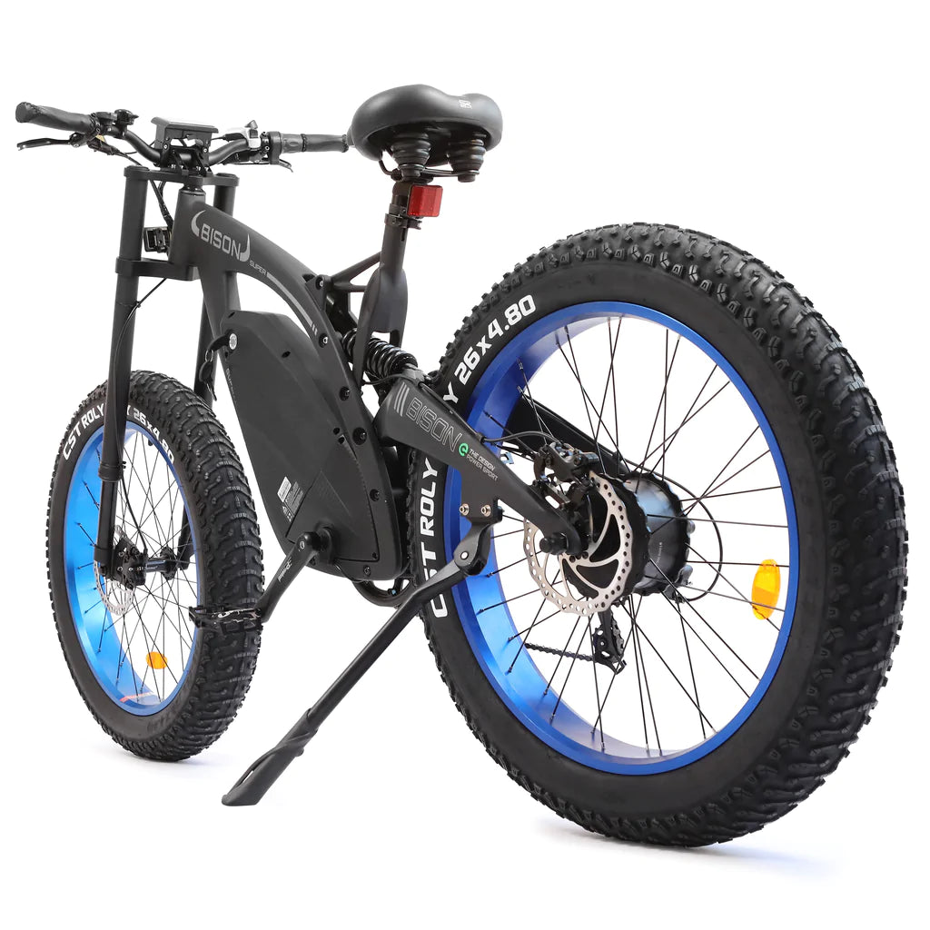ECOTRIC 48v 17.6AH 1000W Big Fat Tire Ebike Bison-Matte Black