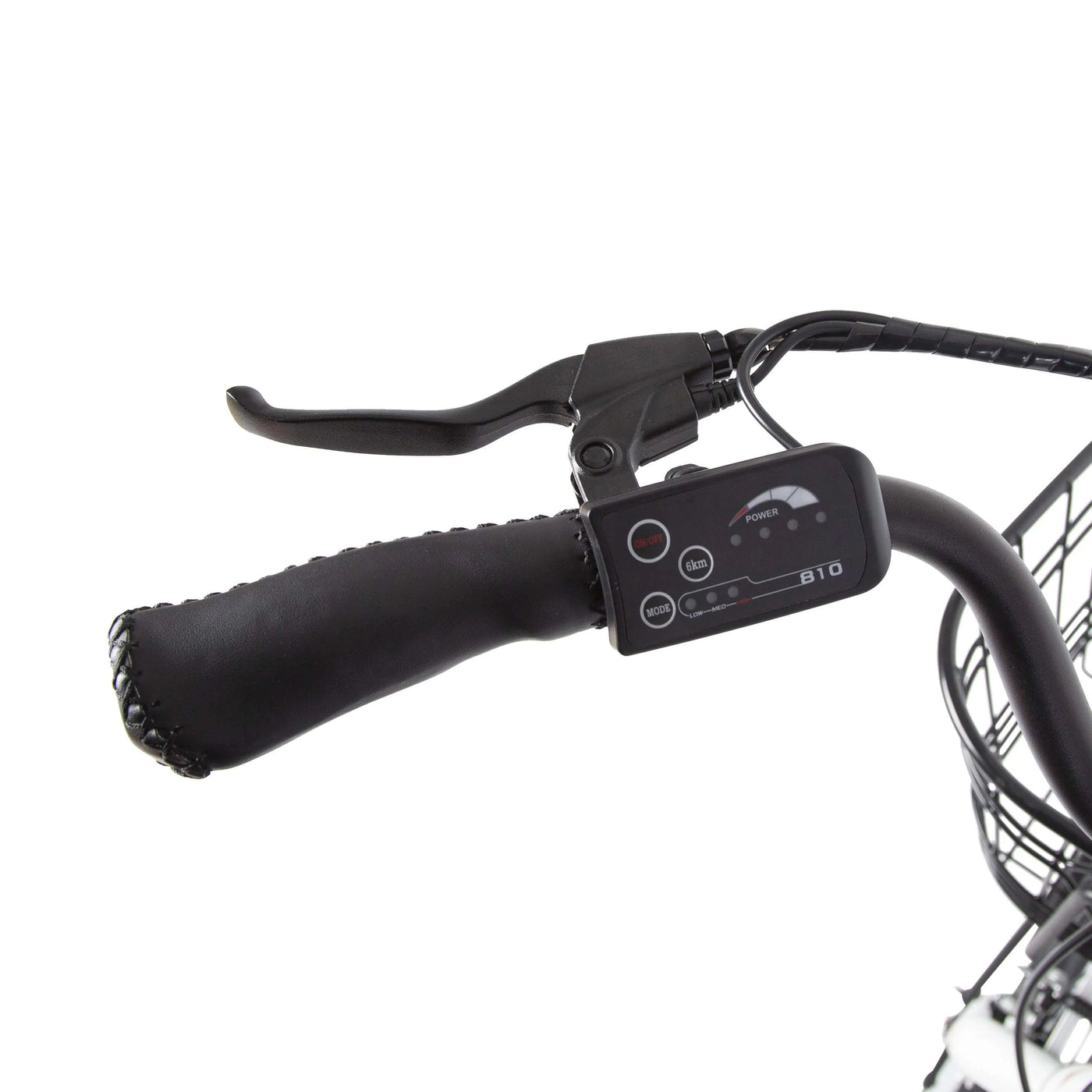 ECOTRIC BIKES Ecotric 26inch White Peacedove Electric City Bike with Basket and Rear Rack