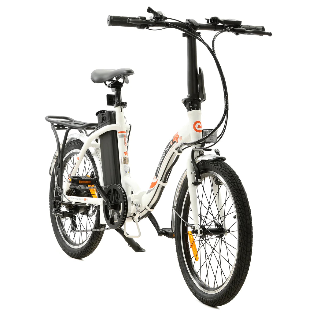 ECOTRIC BIKES UL Certified-Ecotric Starfish 20" Portable and Folding Electric Bike - White