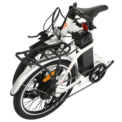 ECOTRIC BIKES UL Certified-Ecotric Starfish 20" Portable and Folding Electric Bike - White