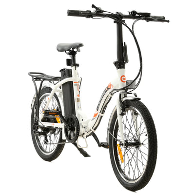 ECOTRIC BIKES UL Certified-Ecotric Starfish 20" Portable and Folding Electric Bike - White