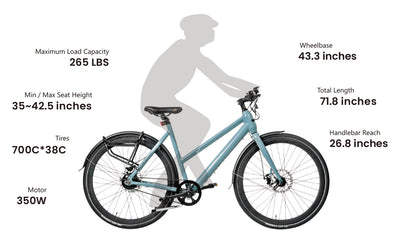 MAGICYCLE Commuter Belt Drive Mid Step Thru - Electric Bike