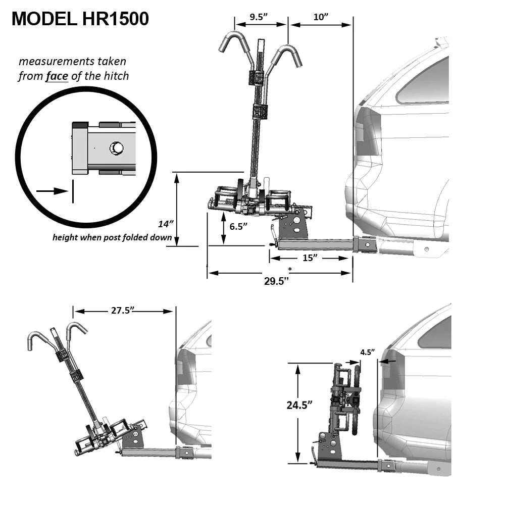 REVIBIKE Hollywood Sport Rider for Electric Bikes 2''