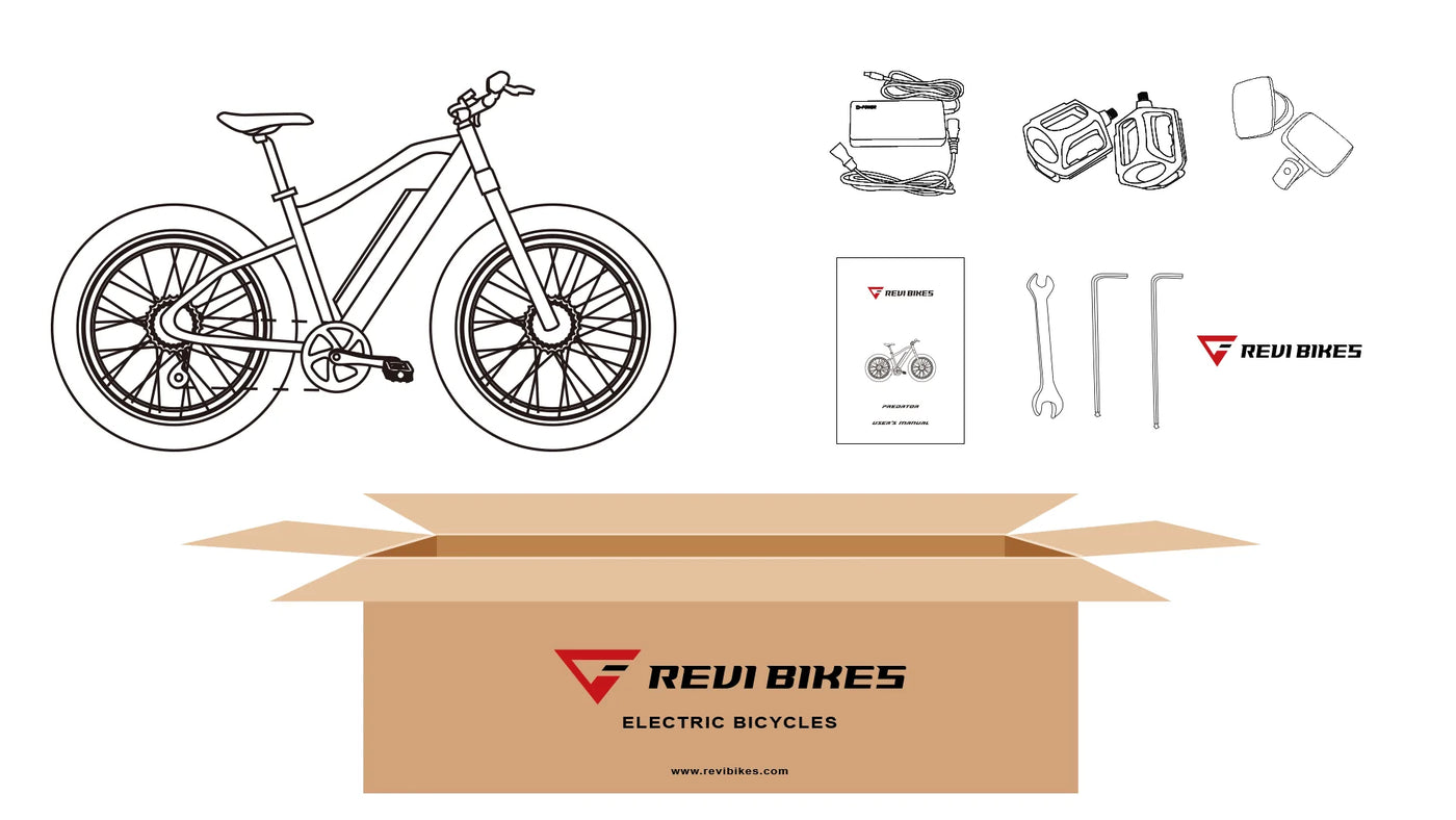 REVIBIKES Predator Front Suspension Electric Bike