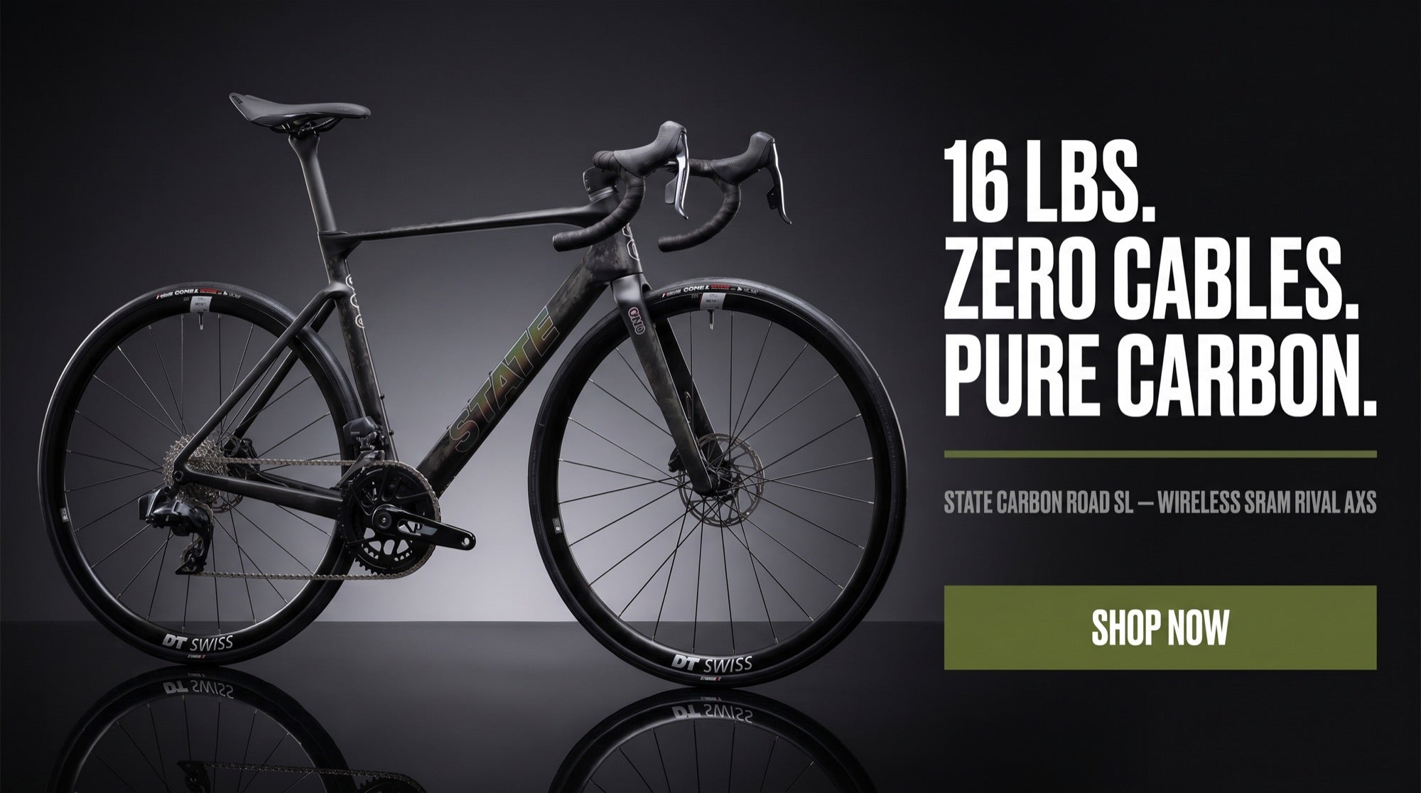 State Carbon Road SL — 16 lbs, zero cables, pure carbon. Shop now.