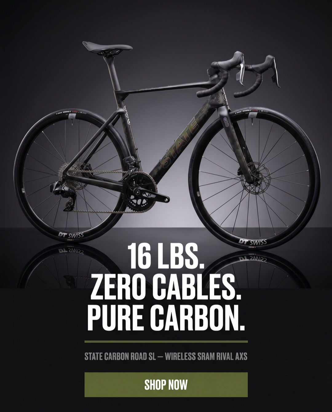 State Carbon Road SL — 16 lbs, zero cables, pure carbon. Shop now.